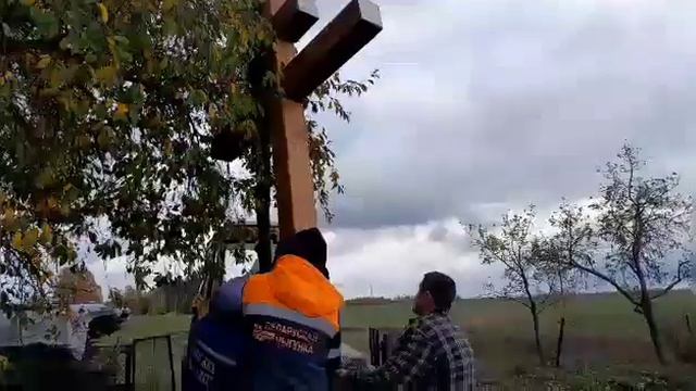 Новый Поклонный крест в нашей деревне!! смотреть онлайн