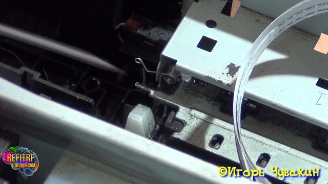 При разборе Epson, выпала пружина. Куда ставить. Часть 2. смотреть онлайн