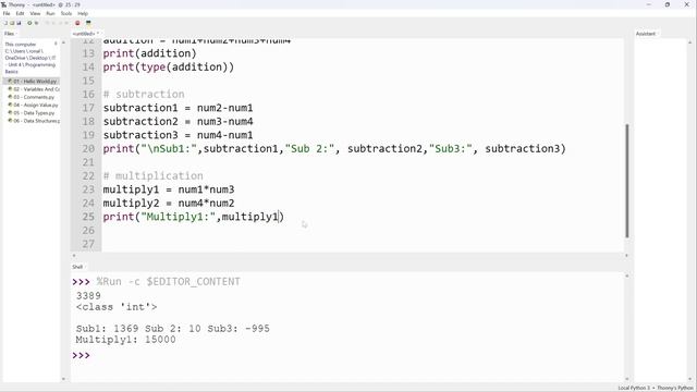 Basic Python Tutorial | Part 07 | ARITHMETIC OPERATIONS Python (2022)