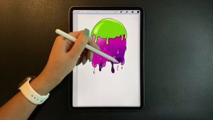 Рисую на АЙПАДЕ ✦ Рисование на планшете ✦ Как нарисовать мороженое