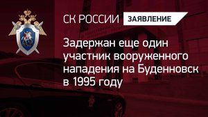 Задержан еще один участник вооруженного нападения на Буденновск в 1995 году