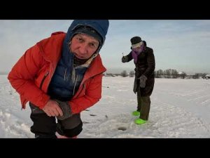 Зимняя рыбалка -42с в Карелии 2ой день Кондобережская Заонежье