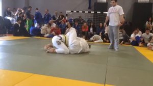 Даша на соревнованиях по Бразильскому джиу-джитсу