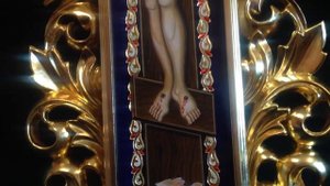 Распятие Господа Нашего Иисуса Христа Крест на Вершине для Иконостаса Сумская Икона