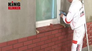 Монтаж клинкерной плитки KING KLINKER на фасадах