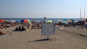 Пляж Lido-di-Ostia в 35 км от Рима