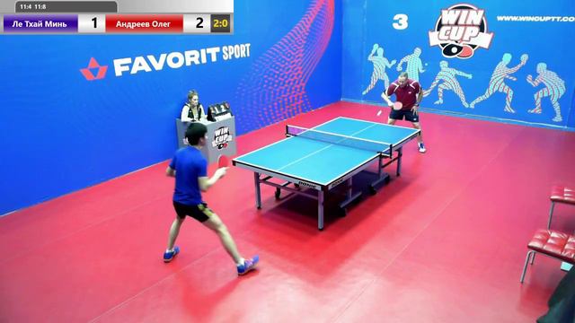 Ле Тхай Минь 3-1 Андреев Олег Дневной турнир 3 WINCUP Зал 3 18.09.2019 Прямойэфир