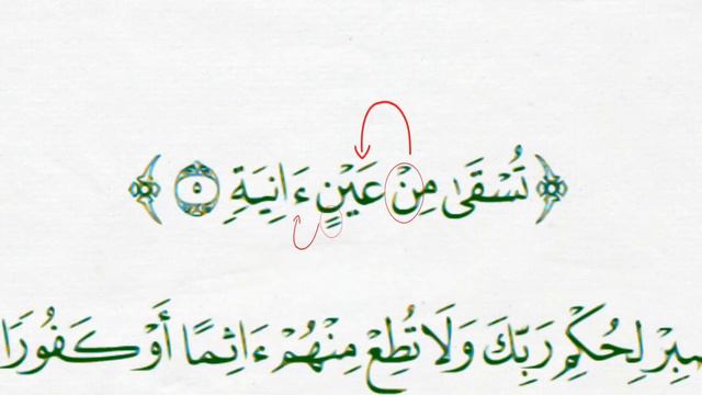 الإظهار الحلقي ( أحكام النون الساكنة والتجويد )
