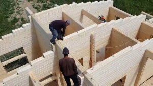 Монтаж сухого профилированного бруса в Башкирии от компании Русский Домъ