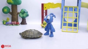 TINY MEETS SONIC AND PUPPY DOG || CLAY MIXER Cartoons Stop Motion