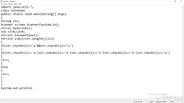 CODING SOLUTIONS|JAVA PROGRAMS|STRING MANIPULATIONS|NUMBER OF CONSONENTS AND VOWELS IN A LINE|2 WAY смотреть онлайн