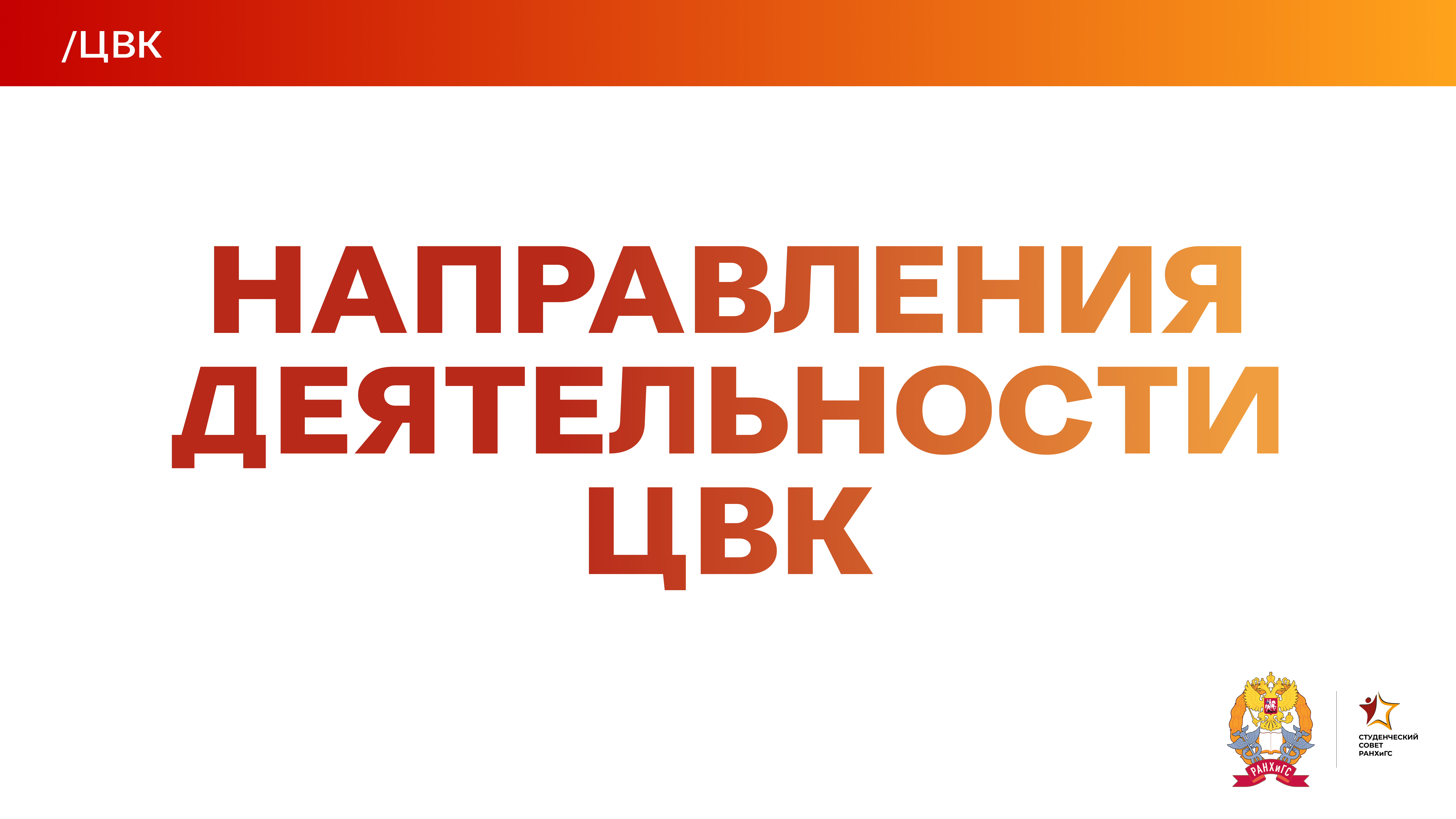 ЦВК | НАПРАВЛЕНИЯ ДЕЯТЕЛЬНОСТИ