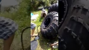 Новые бескамерные ободрыши для вездехода.