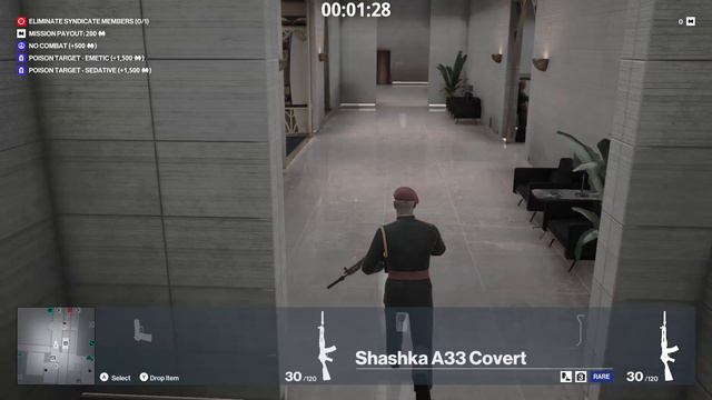 Hitman 3 Freelancer Dubai Guide obtaining DAK DTI Shashka A33 Covert unique items walkthrough