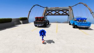 GTA 5 Sonic vs Shadow Water Ragdolls & Fails Ep.3 (Euphoria physics Funny Moments)