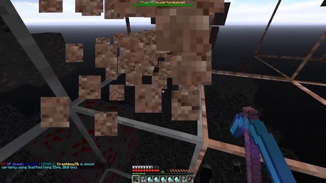xraying with a fortune 1000 pickaxe on minecraft... смотреть онлайн