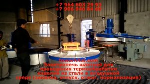 Электропечь шахтная для проведения термообработки изделий из стали в воздушной среде закалка, отпус