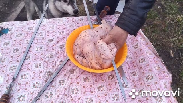 Курица на мангале, быстро и вкусно. смотреть онлайн