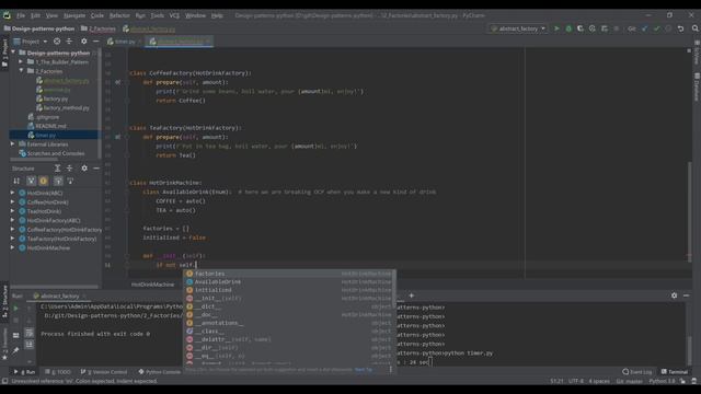 Abstract Factory | Design Patterns in Python | Live coding 4K
