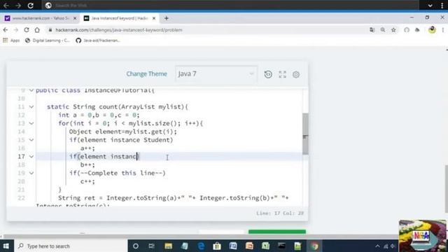 49:Java Instance of Keyword || Hackerrank java solutions смотреть онлайн