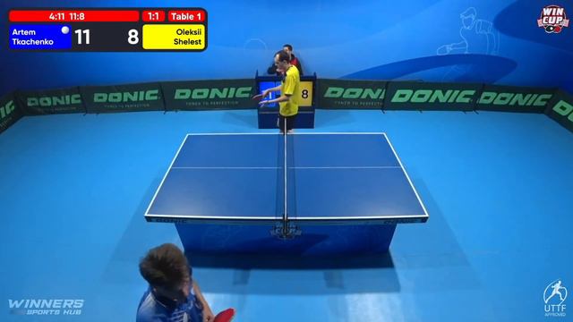 02:00 Artem Tkachenko 3-1 Oleksii Shelest West 5 WIN CUP 03.11.2022 | TABLE TENNIS WINCUP