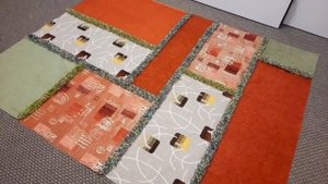 Покрывало из остатков ткани и пряжи. Вторая жизнь старым вещам ???