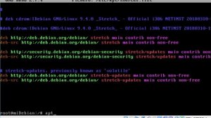 Configuración de Repositorios Debian Stretch