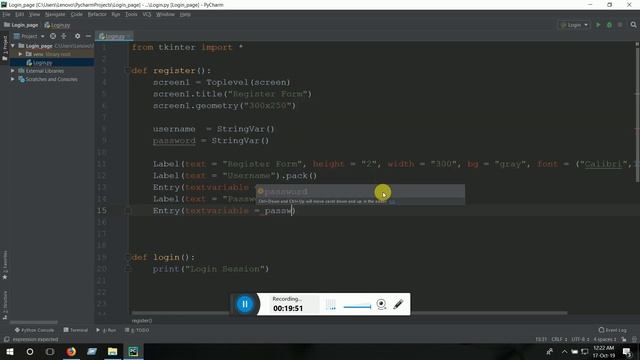 Create Graphically Login, Register form in Python for Beginners  in Bangla 2019 || Raihan Hossain