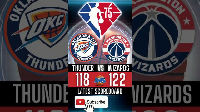 NBA RESULTS TODAY | THUNDER VS WIZARDS | JANUARY 12 - 11, 2022