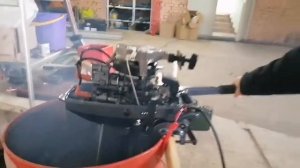 Первый запуск  мотора Sea-Pro 9.8S