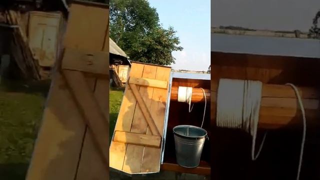 Ремонт колодца/установили крышку-домик на колодец