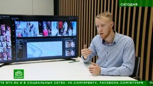 Репортаж НТВ о работе камер с системой распознавания лиц от ЦРТ на улицах Петербурга.