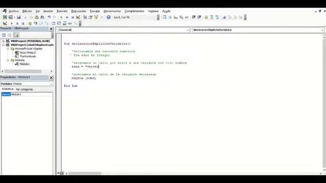 Creación de variables de tipo erróneo al usar declaración implícita en VBA para Microsoft Excel смотреть онлайн