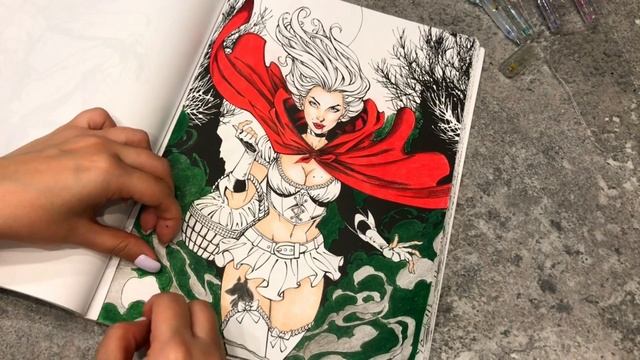 ЧЕЛЛЕНДЖ «СТРАШНЫЕ СКАЗКИ»| раскраски антистресс для взрослых смотреть онлайн