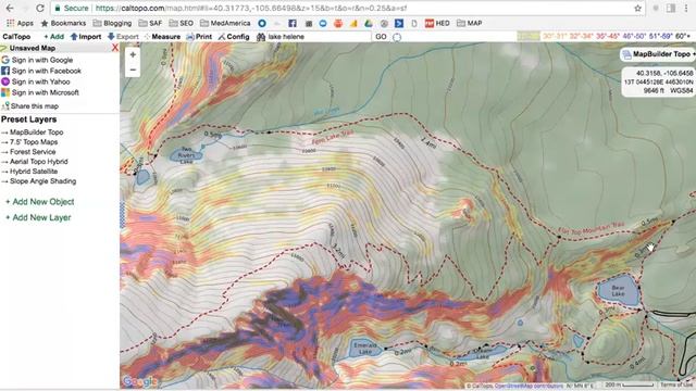 How to check slope angle with CalTopo смотреть онлайн