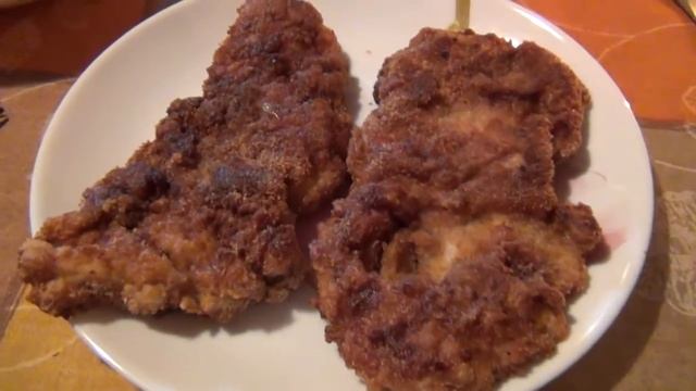 шницель (мясцо жареное)