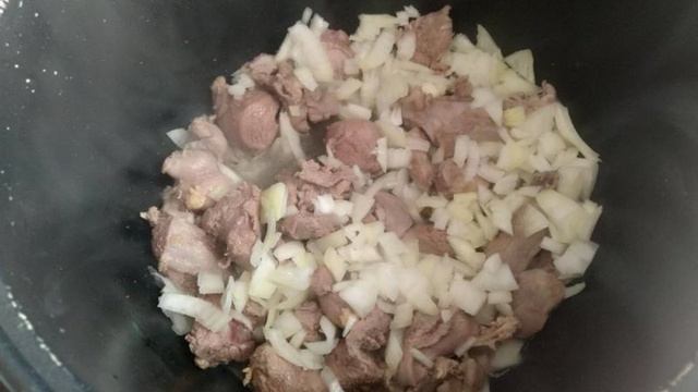 Пшенная каша с утиным мясом в мультиварке