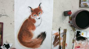 "Лисички" живопись Се-И