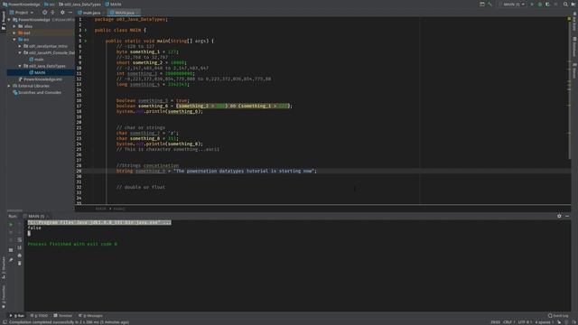 Java Data Types Part 3 (String, char, double float) in English