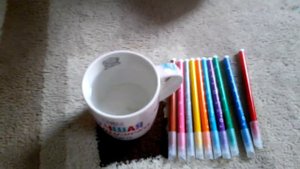 Эксперимент с водой и фломастерами