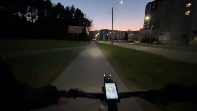 15 км по вечернему городу на Электровелосипеде
