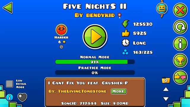 Five Nights II (Geometry Dash) Full Level смотреть онлайн