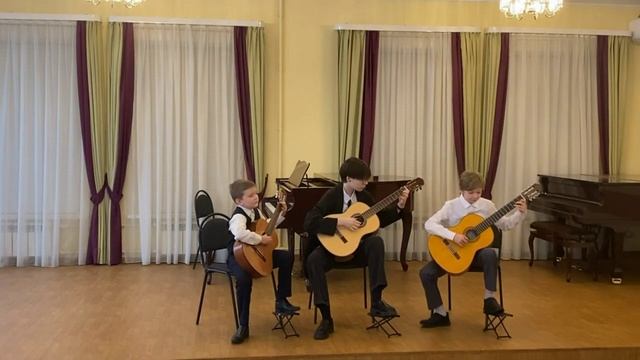 Фернандо Сор Анданте  трио гитаристов детская школа искусств #1 город Раменское