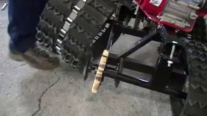 Снегоходная приставка к мотоблоку