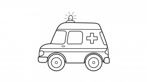 КАК НАРИСОВАТЬ МАШИНУ СКОРОЙ ПОМОЩИ ЛЕГКО И БЫСТРО УЧИМСЯ РИСОВАТЬ