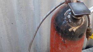 Пескоструй из огнетушителя