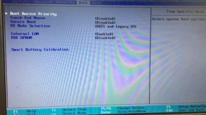 Настройки Bios  Samsung NP350 для установки с Флешки USB