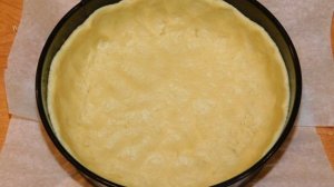 Песочный пирог с яблоками и творогом