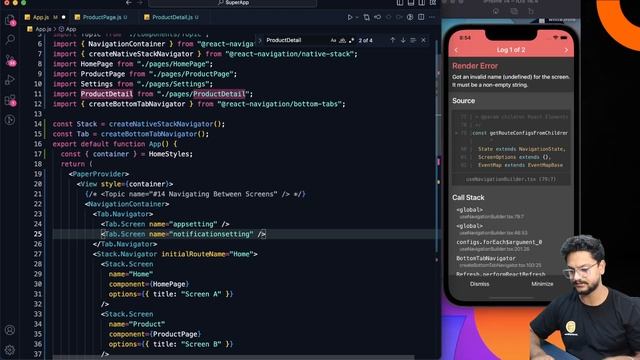 #15 Navigating between screens Part 2 #reactnative #router #navigation смотреть онлайн