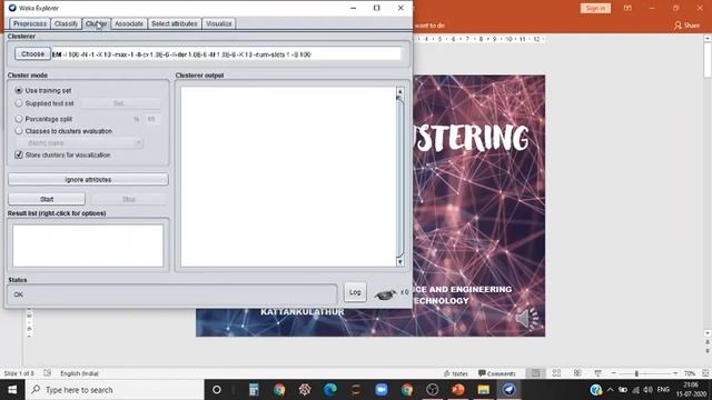 Implementation of Simple K-means Clustering algorithm using Weka Tool смотреть онлайн